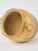 Country-style glazed French ceramic pot