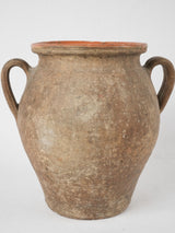 Antique French confit pot, unglazed
