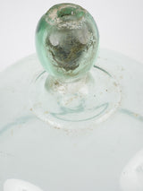 Antique French glass melon cloche - 12½"