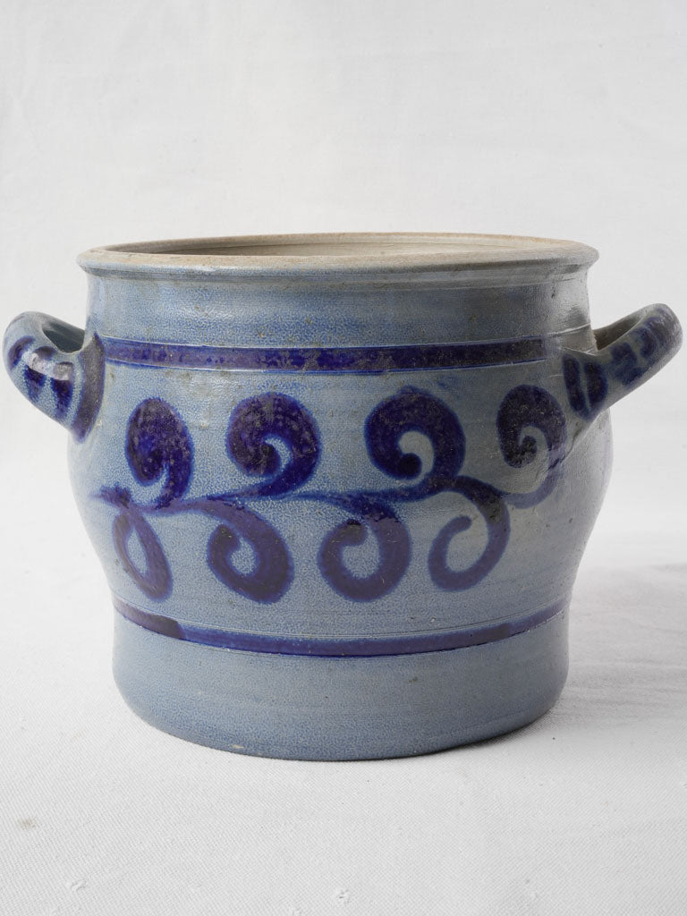 Antique Alsatian stoneware storage pot  