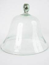 Antique French glass melon cloche - 12½"