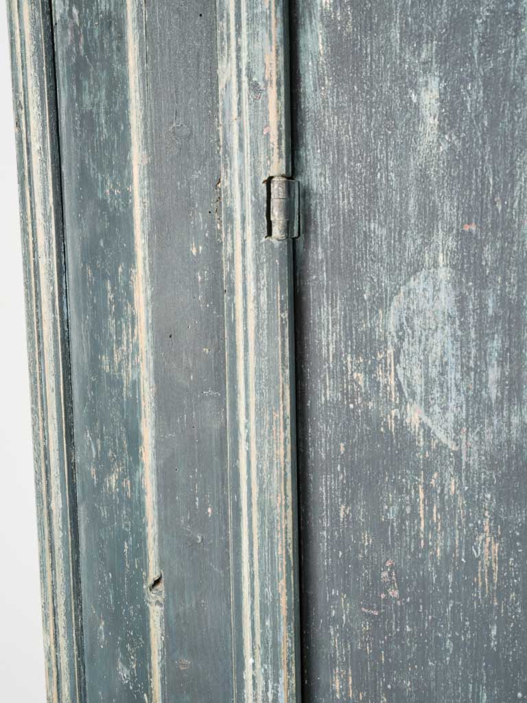 Vintage distressed blue armoire
