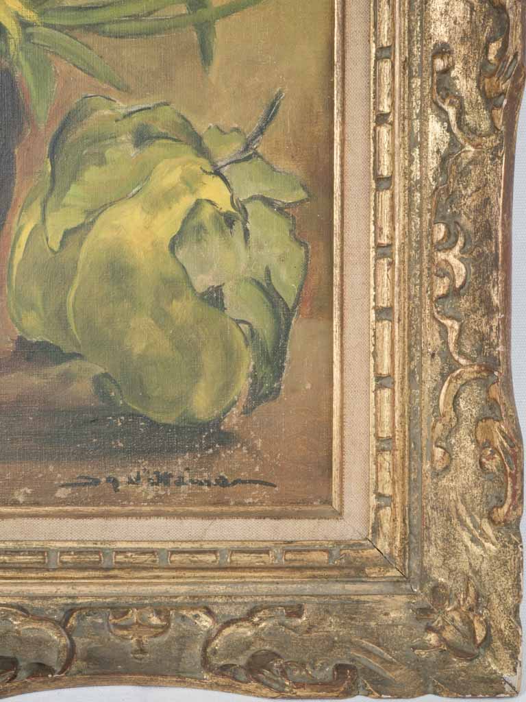 Charming Provençal floral oil painting