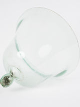 Antique French glass melon cloche - 12½"
