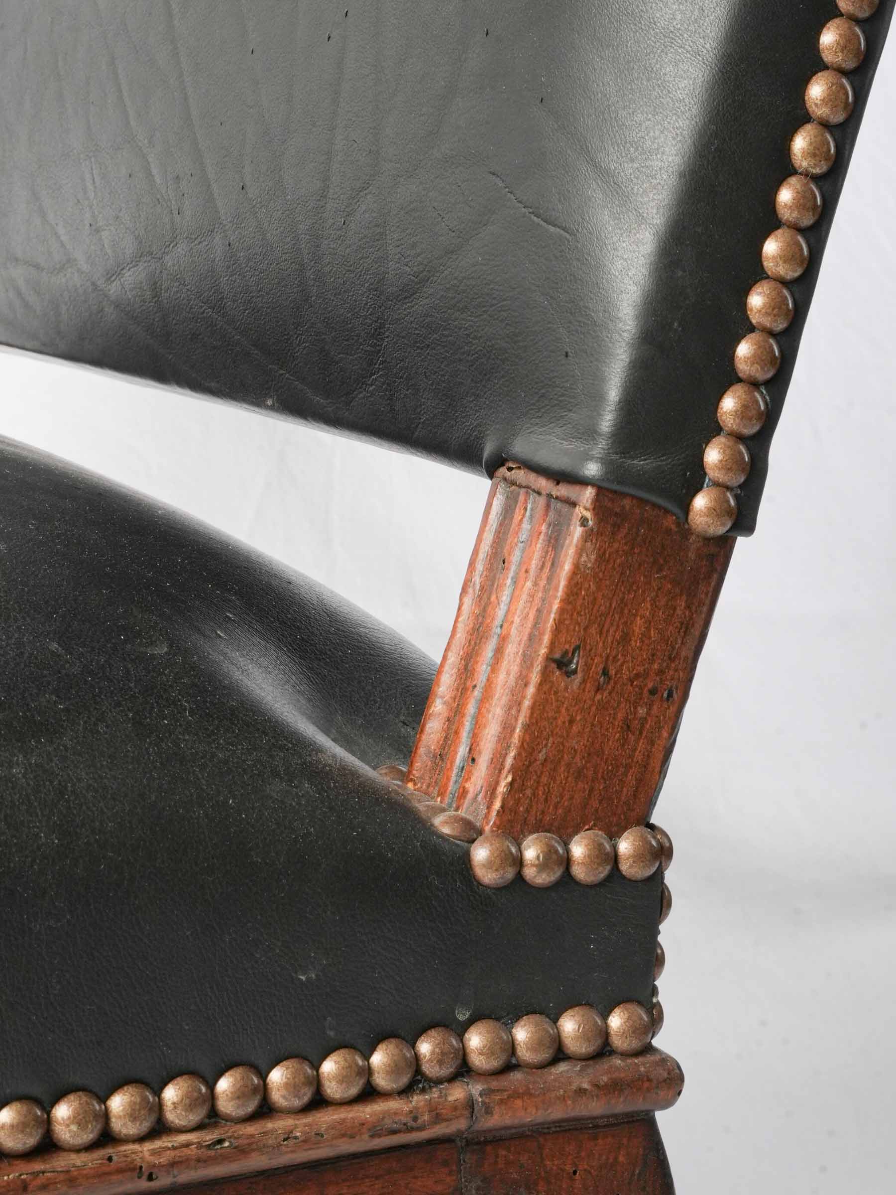 Gracefully curved armchair