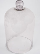 Antique French tall glass cloche