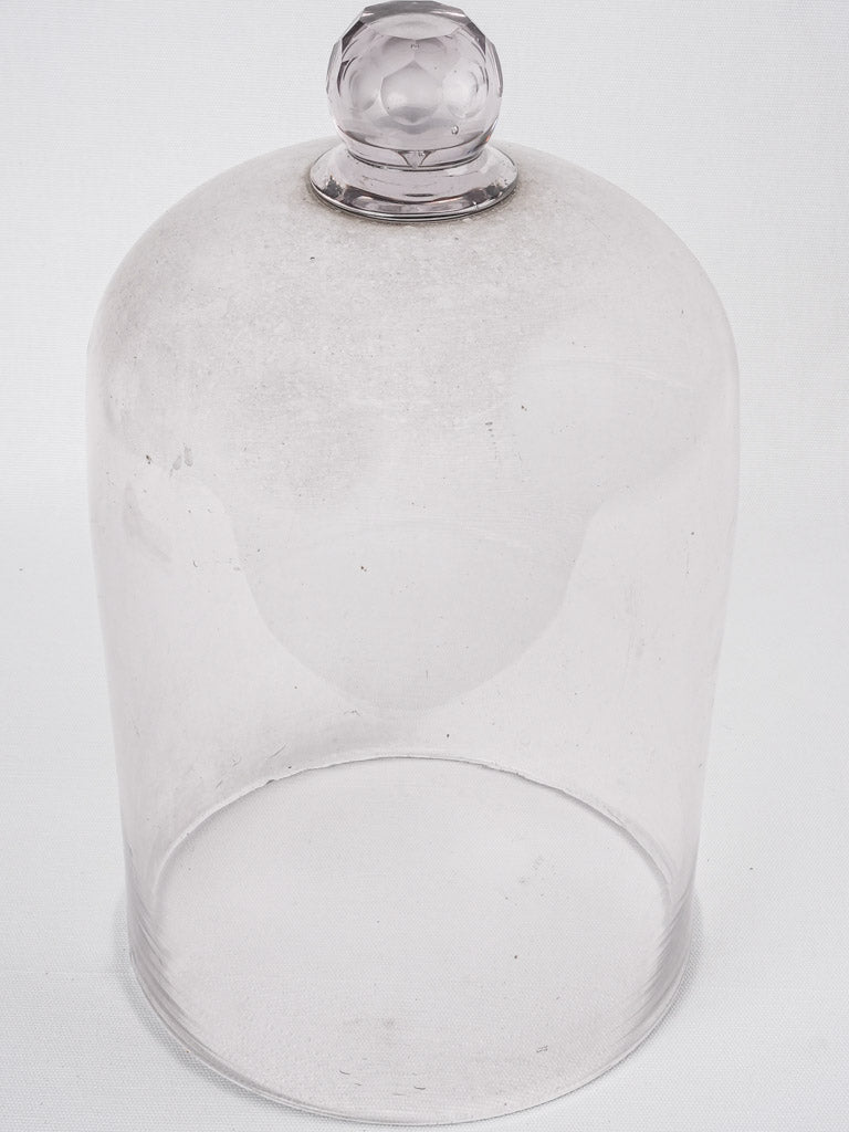 Antique French glass cloche - Tall