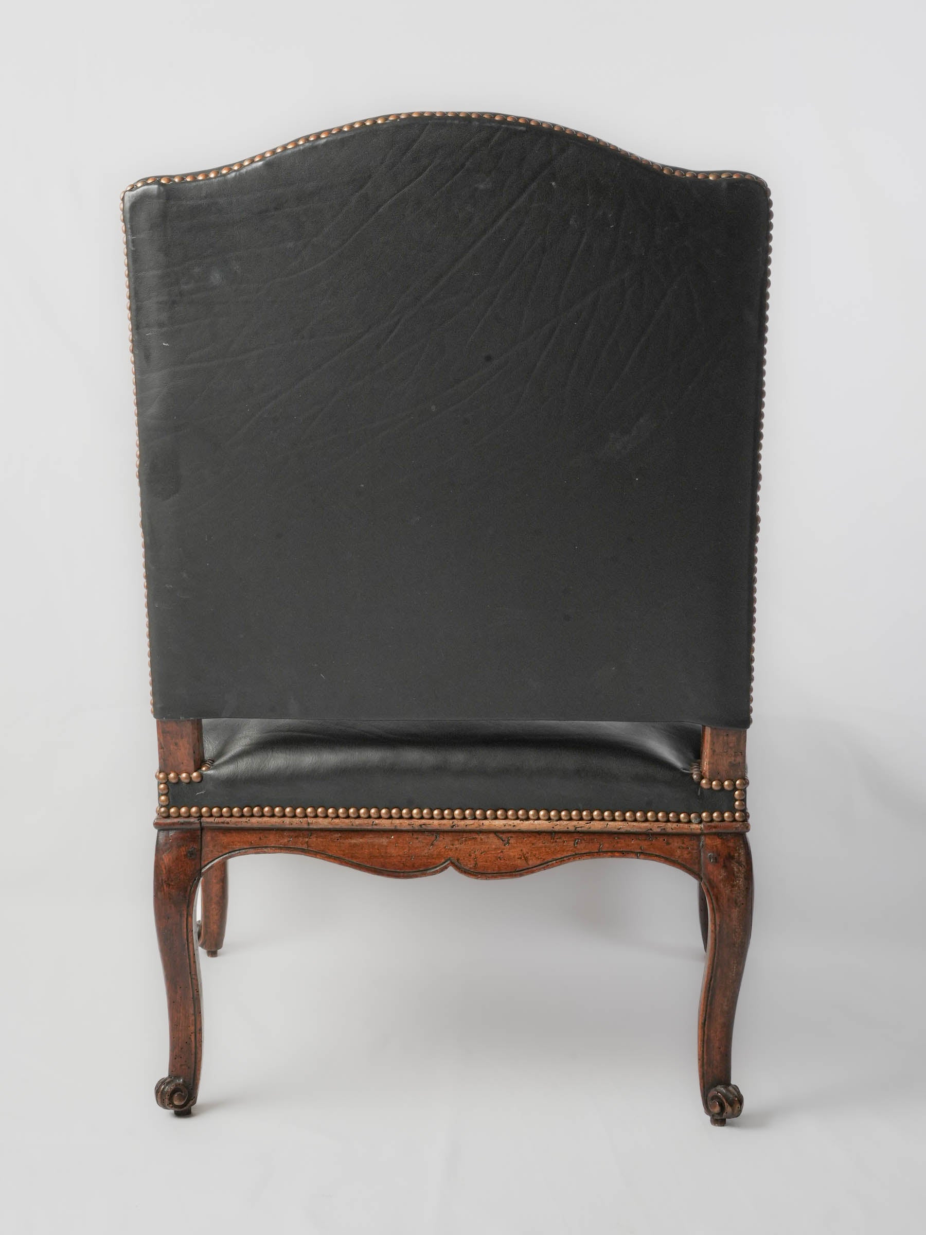 Sophisticated black leather armchair