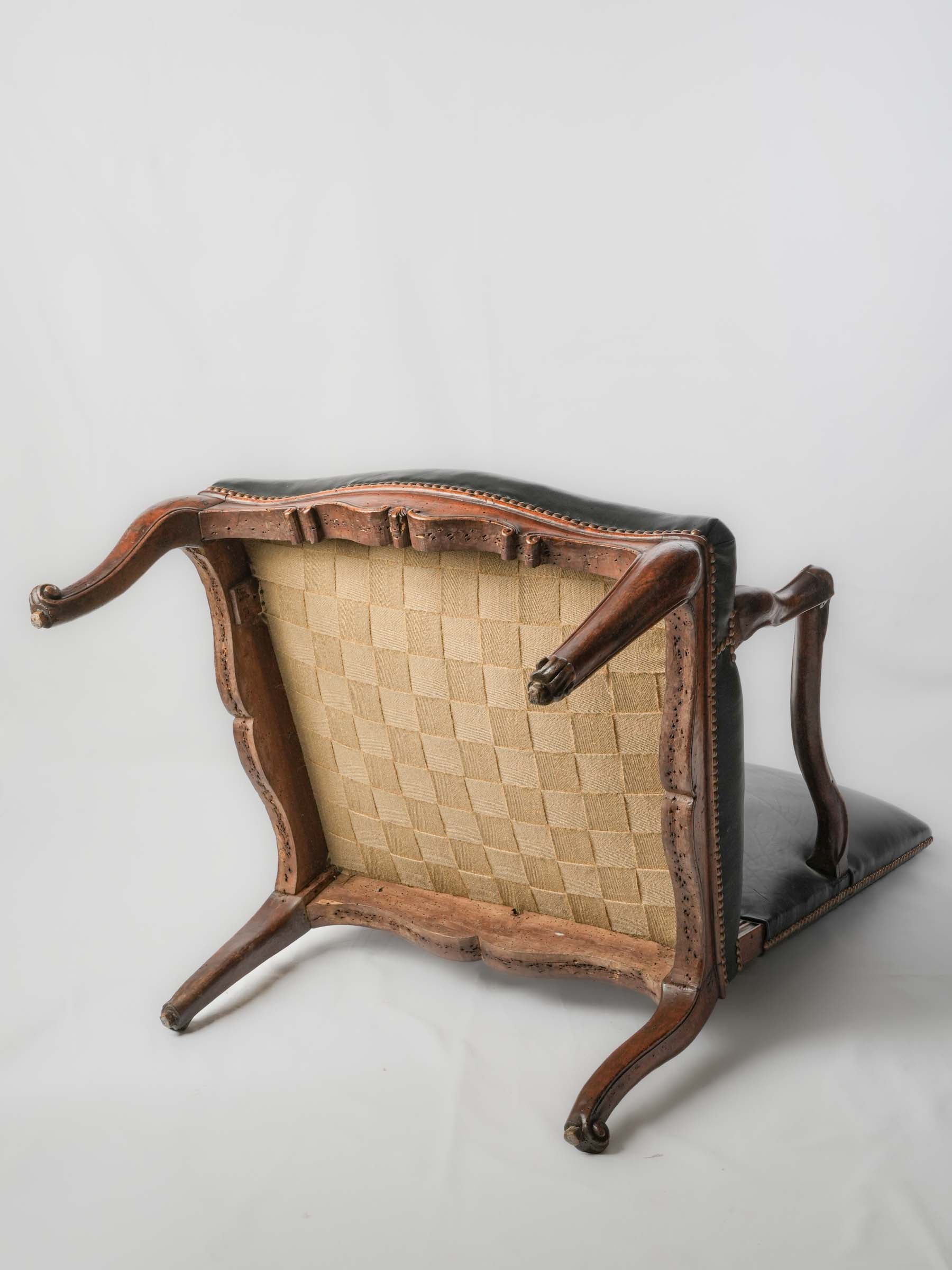 Inviting and comfortable walnut chair