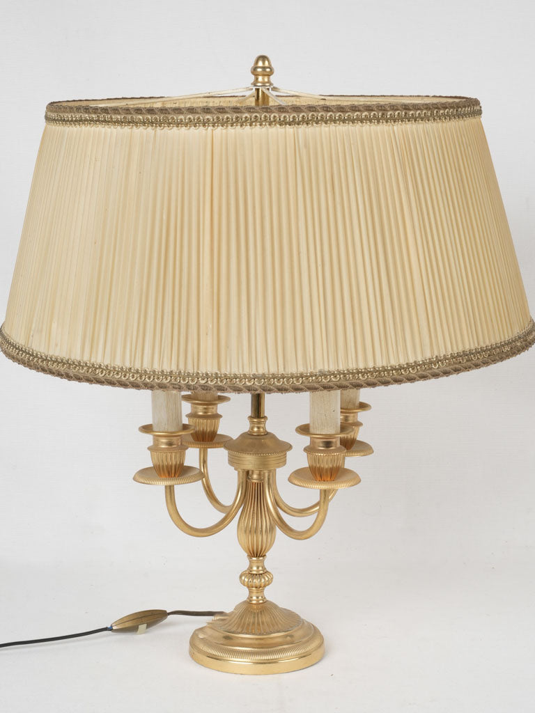 Timeless four-globe vintage bouillotte lamp