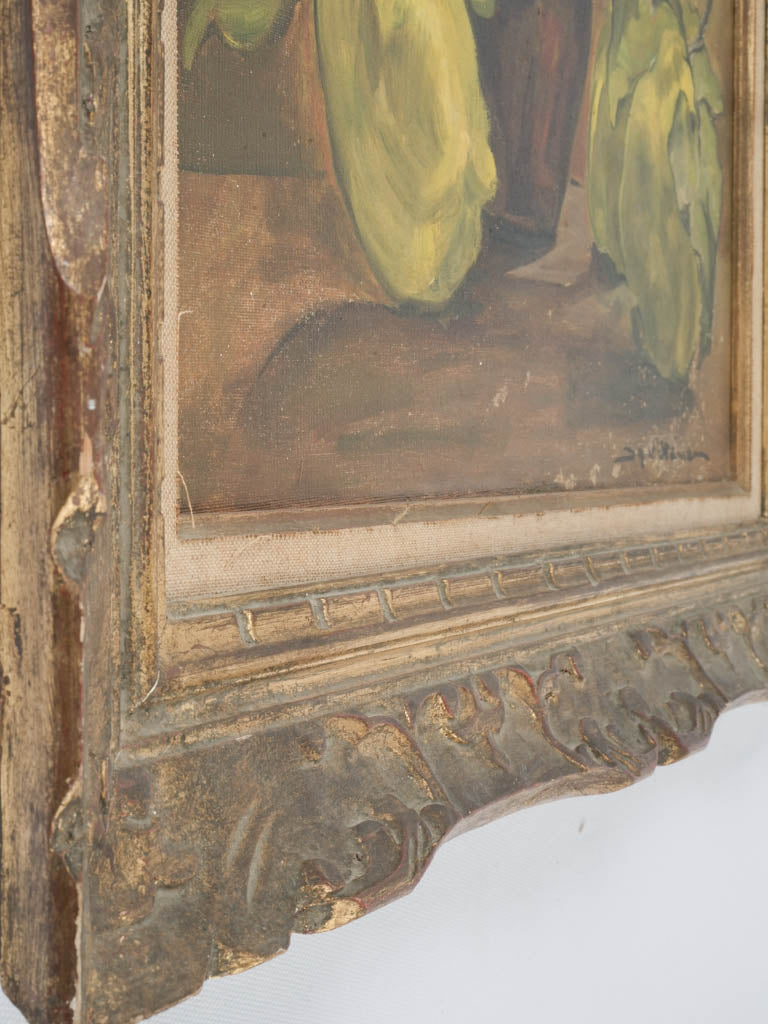 Traditional French fruit and floral painting