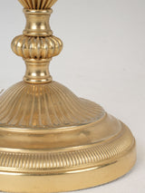 Exquisite antique four-globe bouillotte table lamp