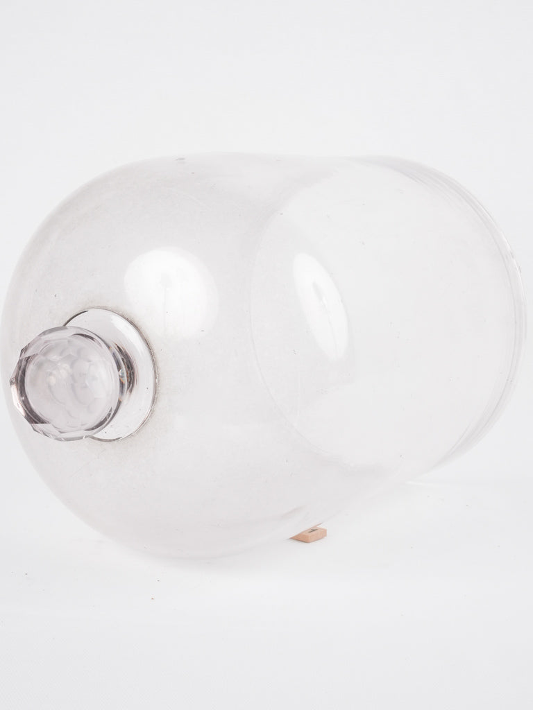 Antique French glass cloche - Tall