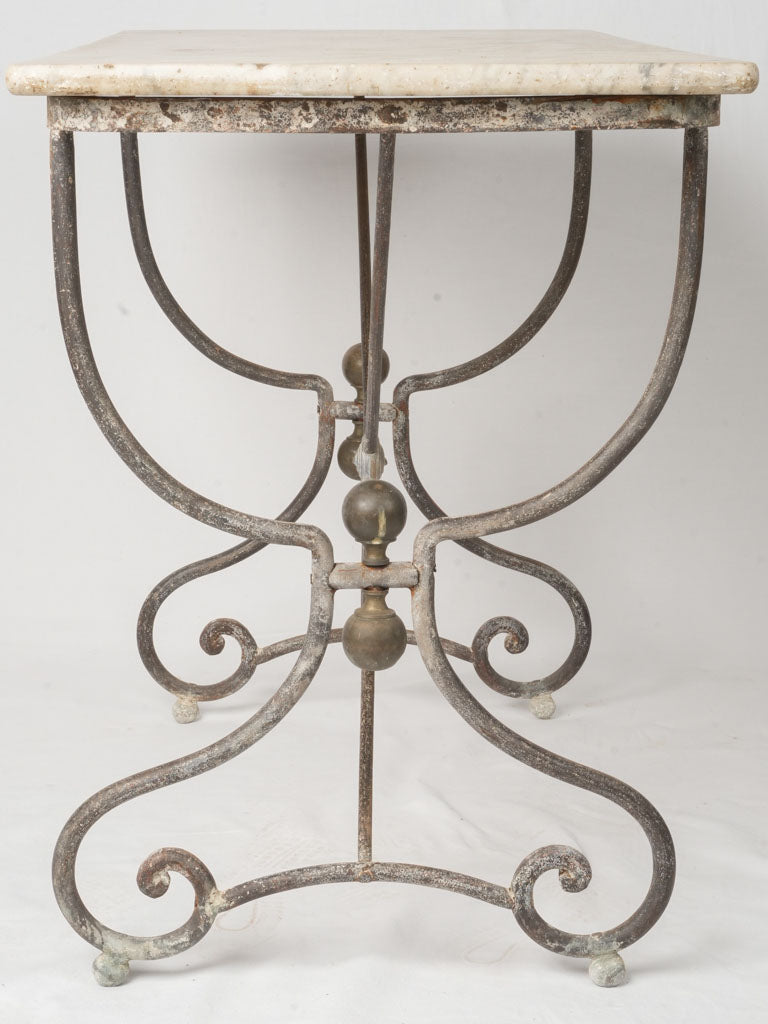 Stylish marble French table  