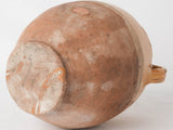 Antique French confit pot - ocher & beige glaze w/ 2 handles 9¾"