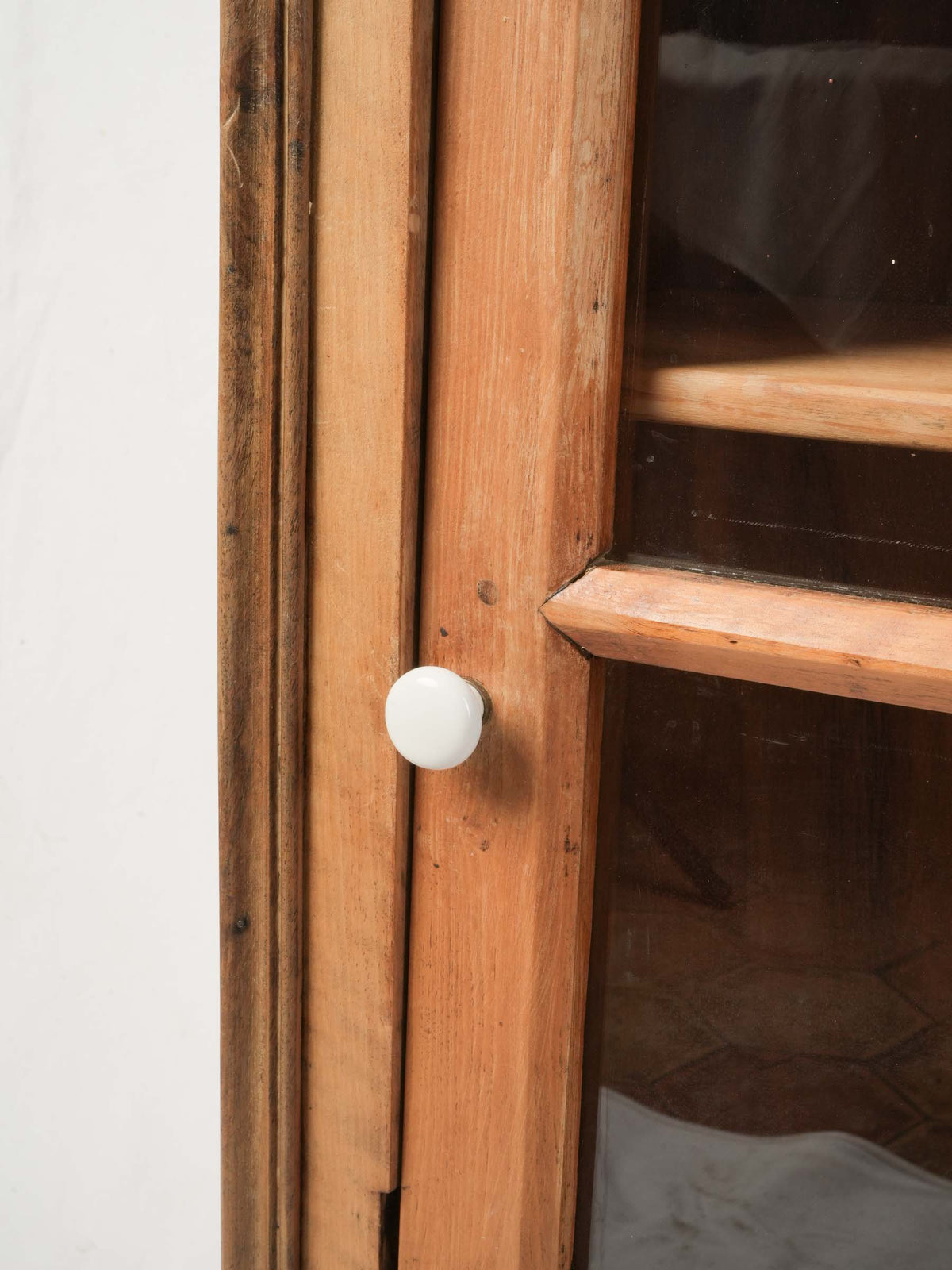 French Walnut Kitchen Vitrine - Wall Mounted - 40½" x 32"