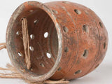 RESERVED CS 19th century chestnut roasting pot - perforated 6"