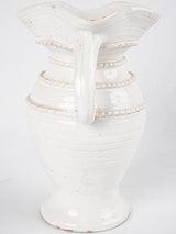 Handcrafted relief-decorated Malicorne potter's vase