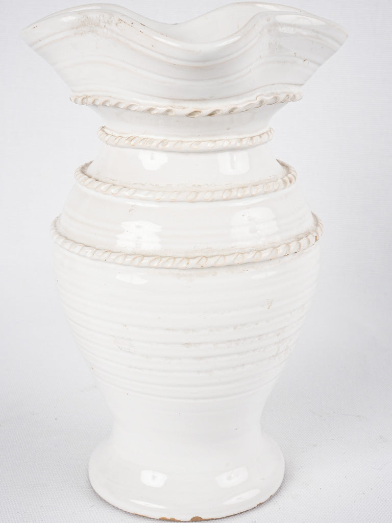 ÉMILE TESSIER vase w/ undulating neck - 9¾"