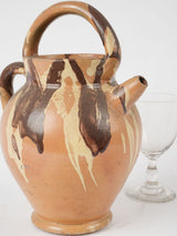 Vintage Provence-Alpes pottery with jasper glazing