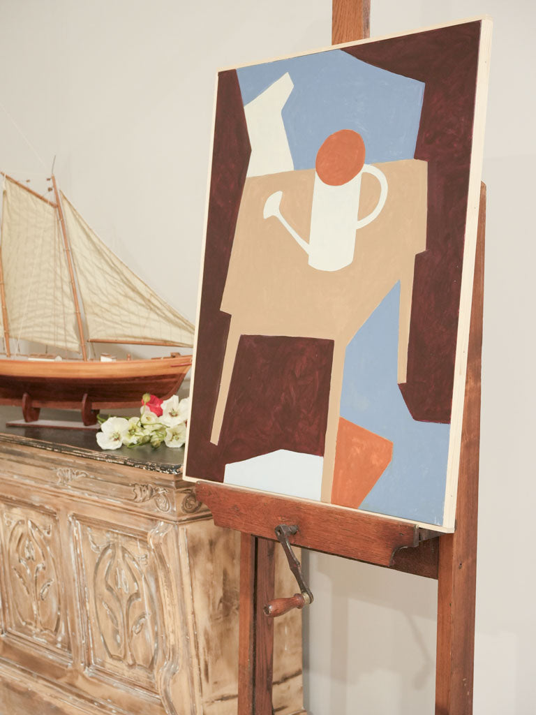 Large vibrant still life painting.