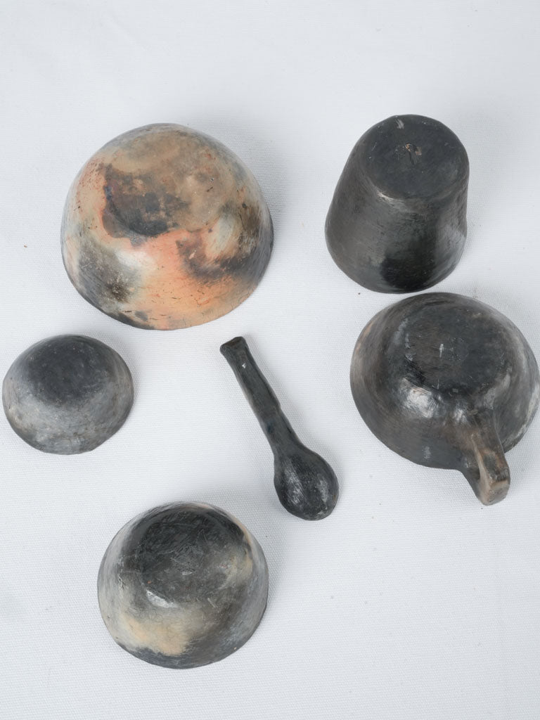 Classic earthenware Tunisian soup vessels
