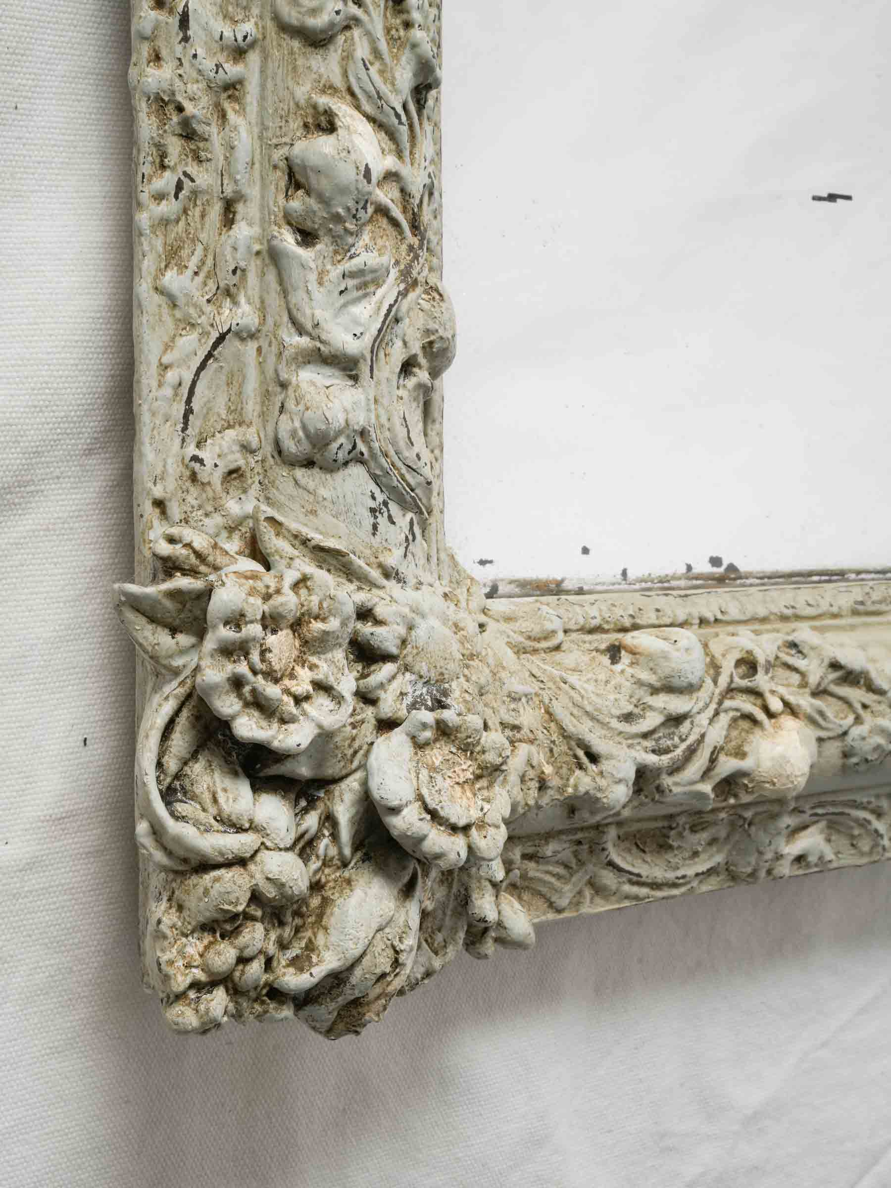 Refined aged mercury glass mirror  