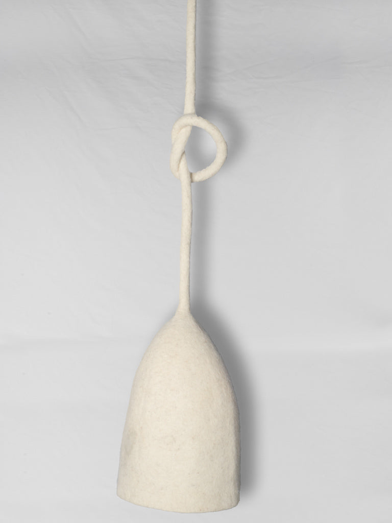 Contemporary small French felt pendant light