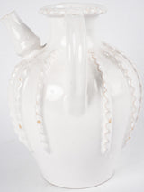 ÉMILE TESSIER pitcher w/ vertical ribbed decoration - 9"