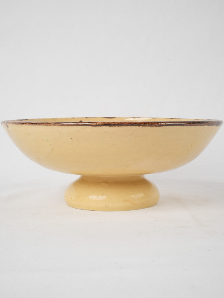 Artisanal green-swirled Dieulefit bowl collectible