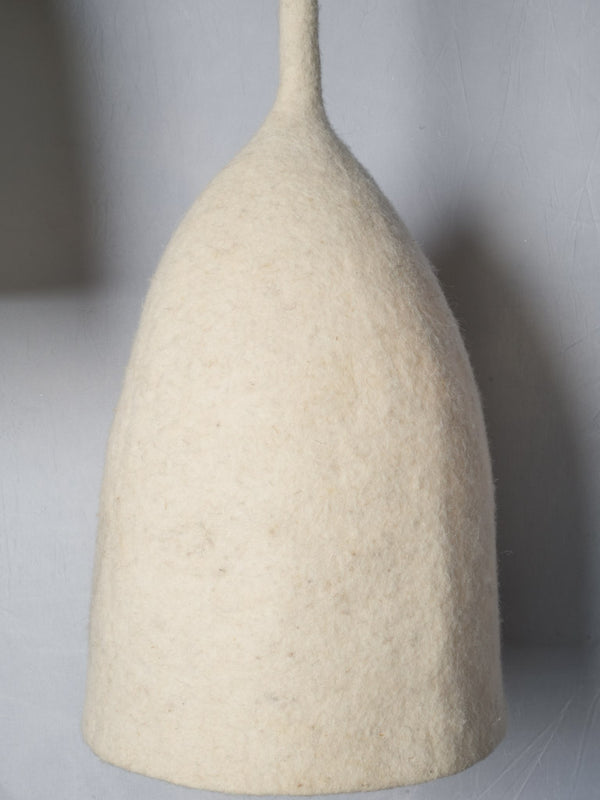 Chantilly cream-colored modern cloche pendant light