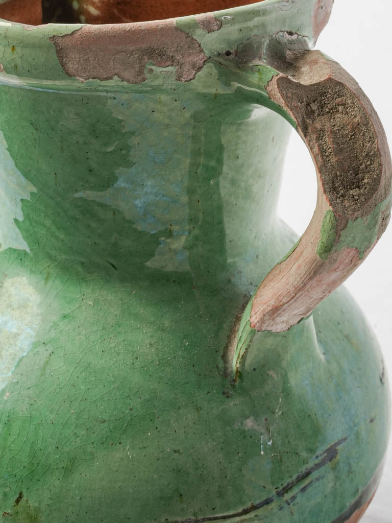 Craquelure speckled Provençal vase