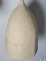 Soft, handcrafted small felt pendant light