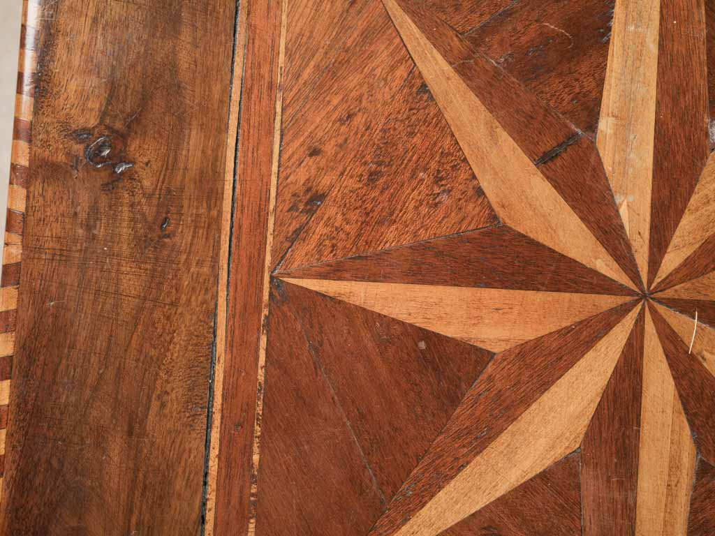 Small 19th century marquetry maple commode