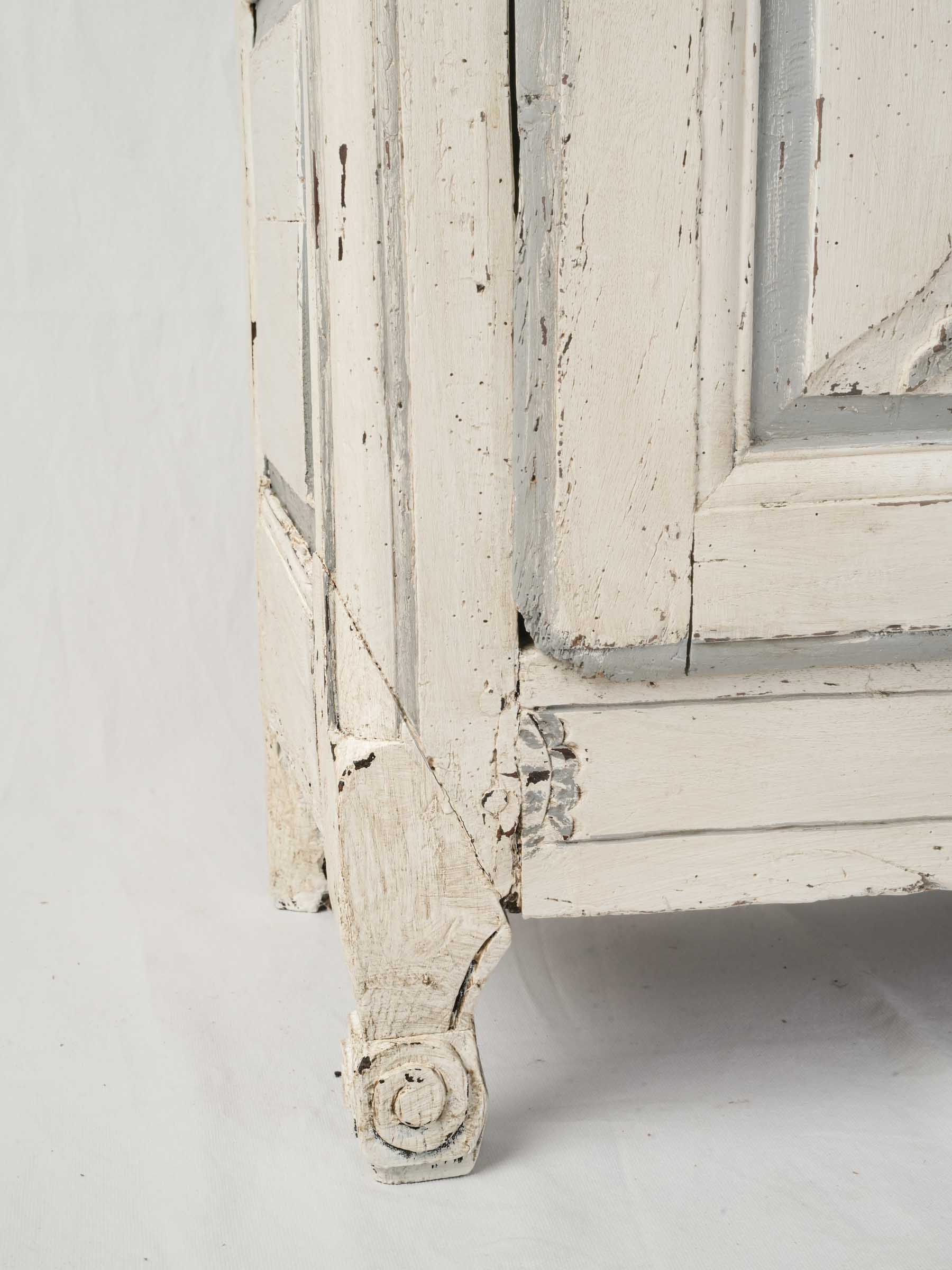 Aged graceful oak cupboard