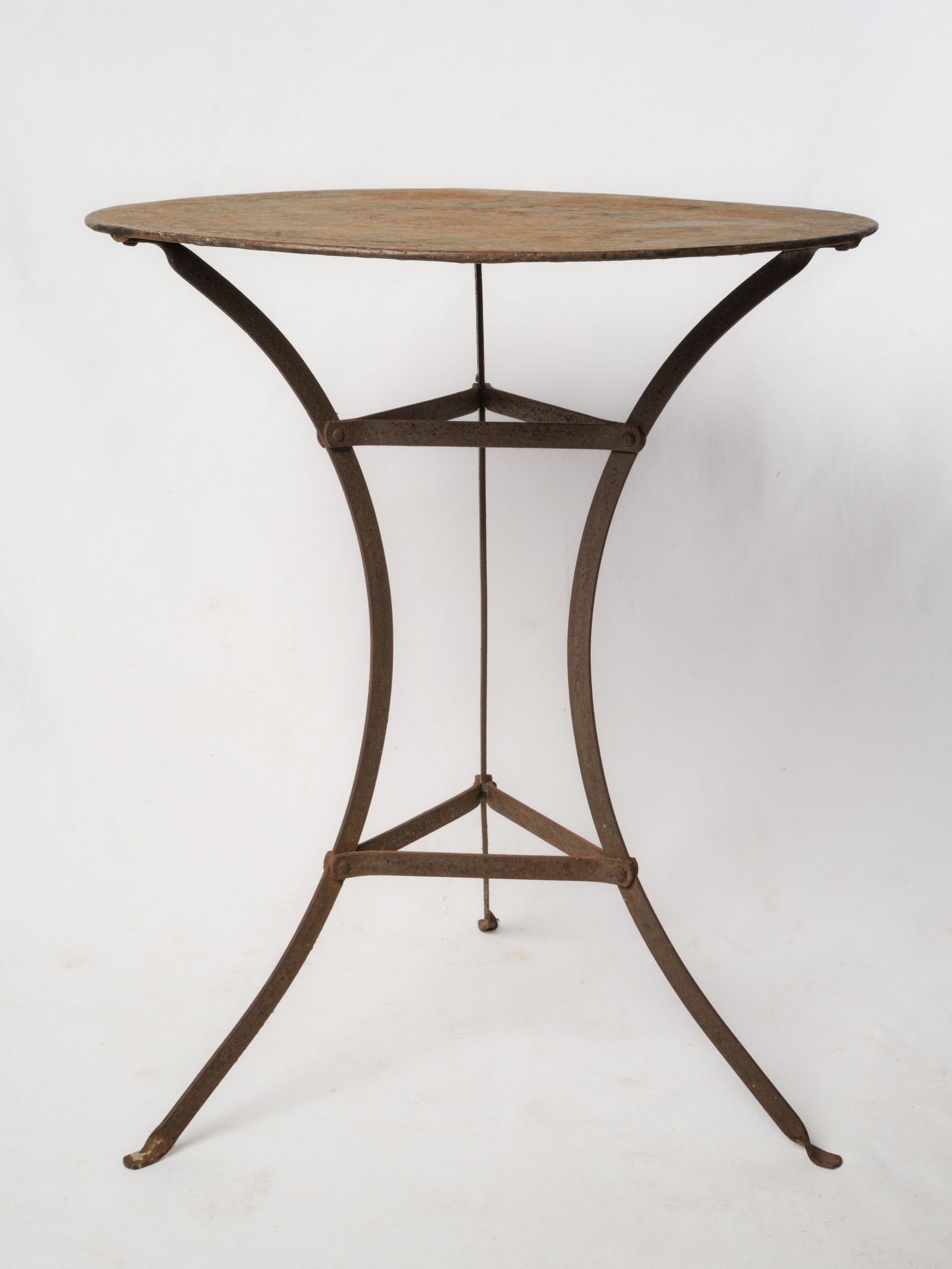 Vintage Wrought Iron Guéridon Table from Provence - Round