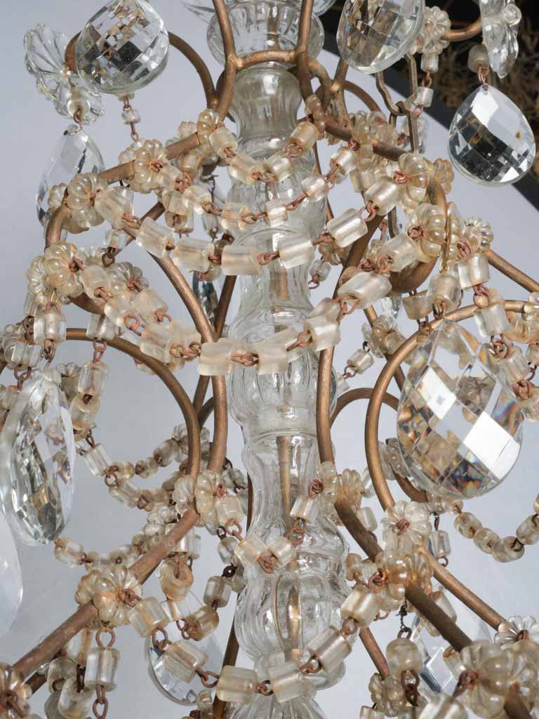 Decorative 19th-century Italian crystal chandelier