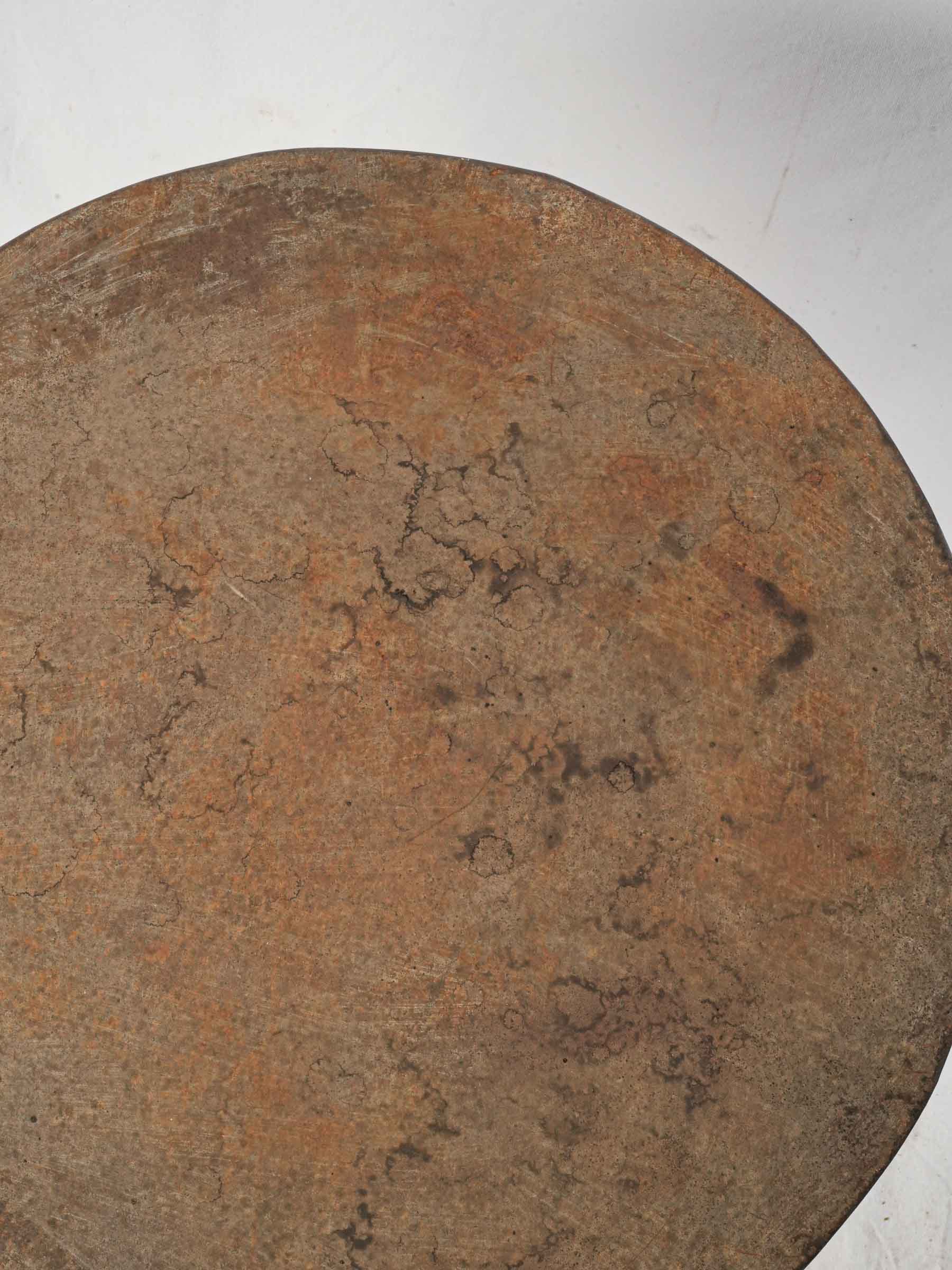 Vintage Wrought Iron Guéridon Table from Provence - Round