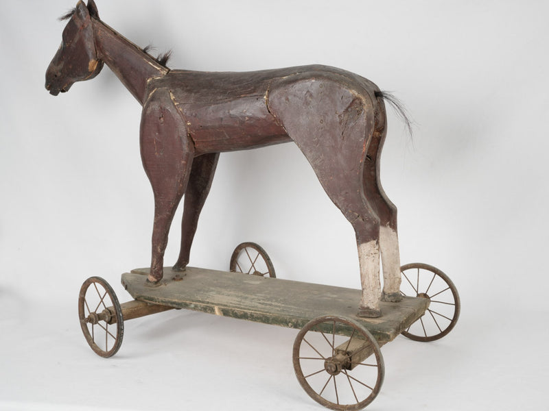 Enchanting, vintage pull horse from France