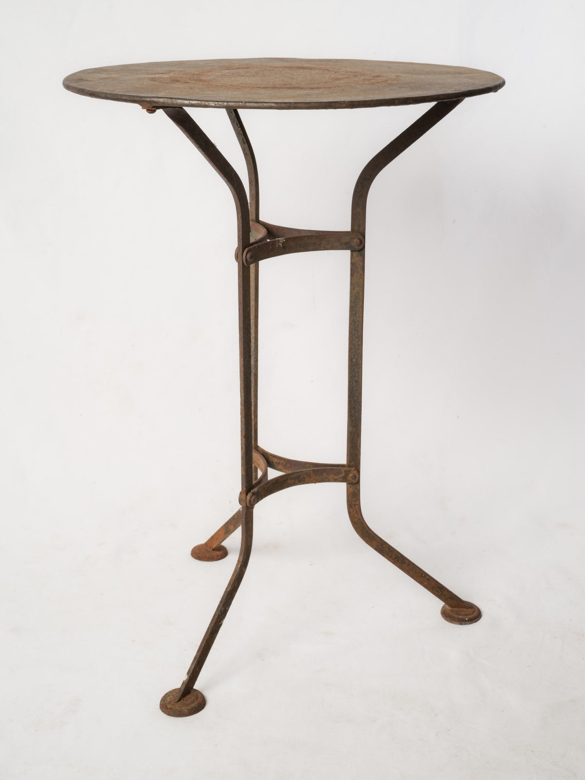 Vintage Wrought Iron Guéridon Table from Provence - Round