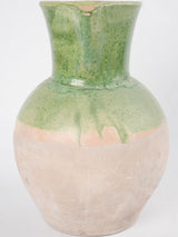 French pale green Vallauris pitcher -12½"