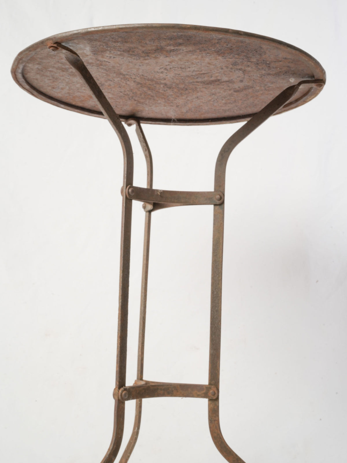Vintage Wrought Iron Guéridon Table from Provence - Round