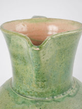 Traditional French green Vallauris jug