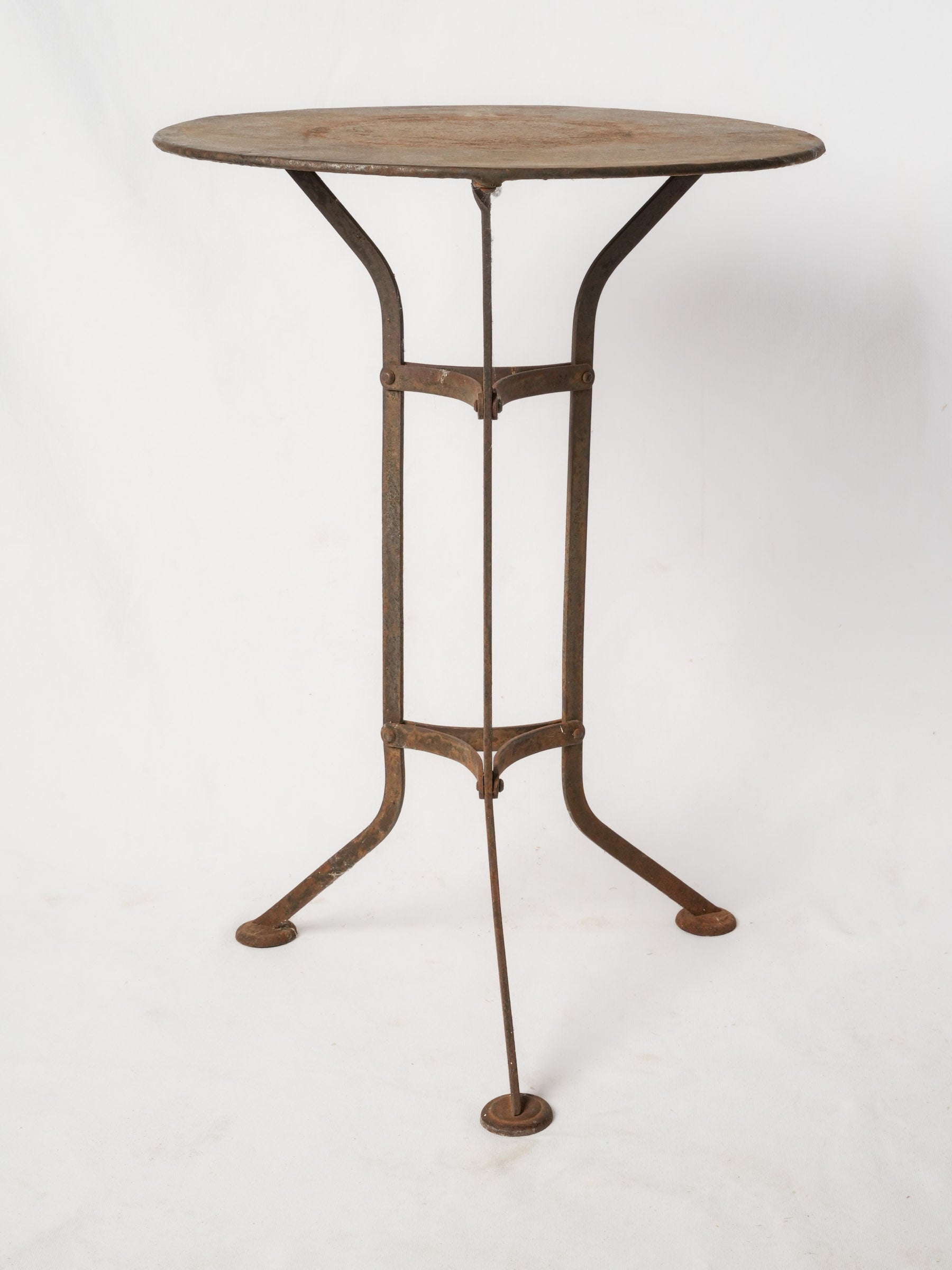 Vintage Wrought Iron Guéridon Table from Provence - Round