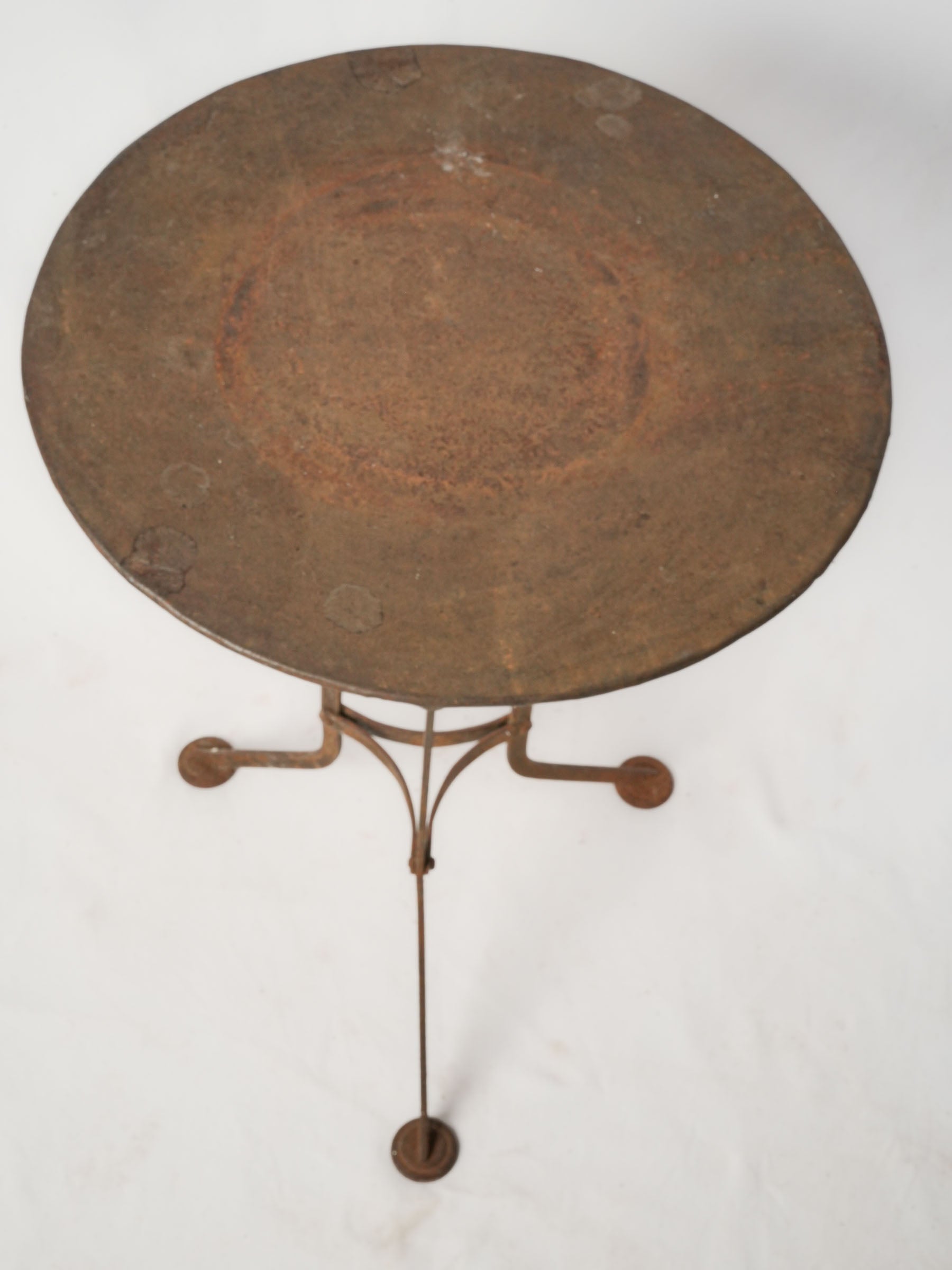 Vintage Wrought Iron Guéridon Table from Provence - Round