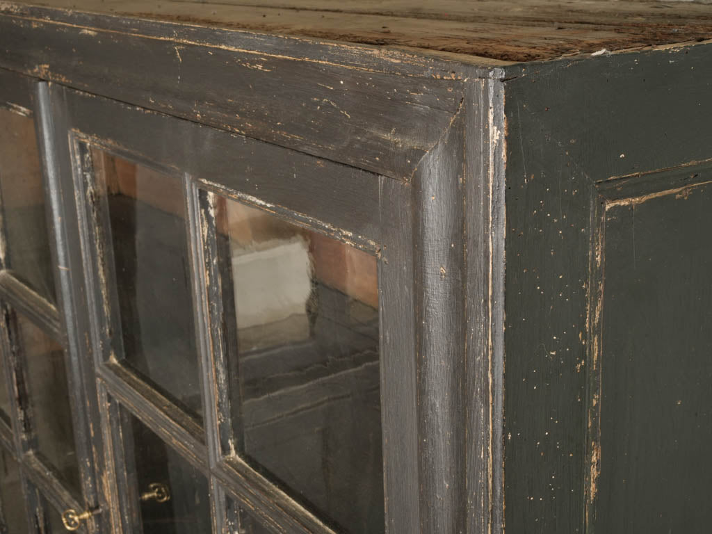 Rustic timeworn walnut cabinet