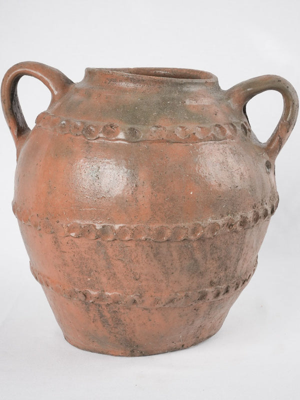 Nineteenth-century crooked pottery oil container
