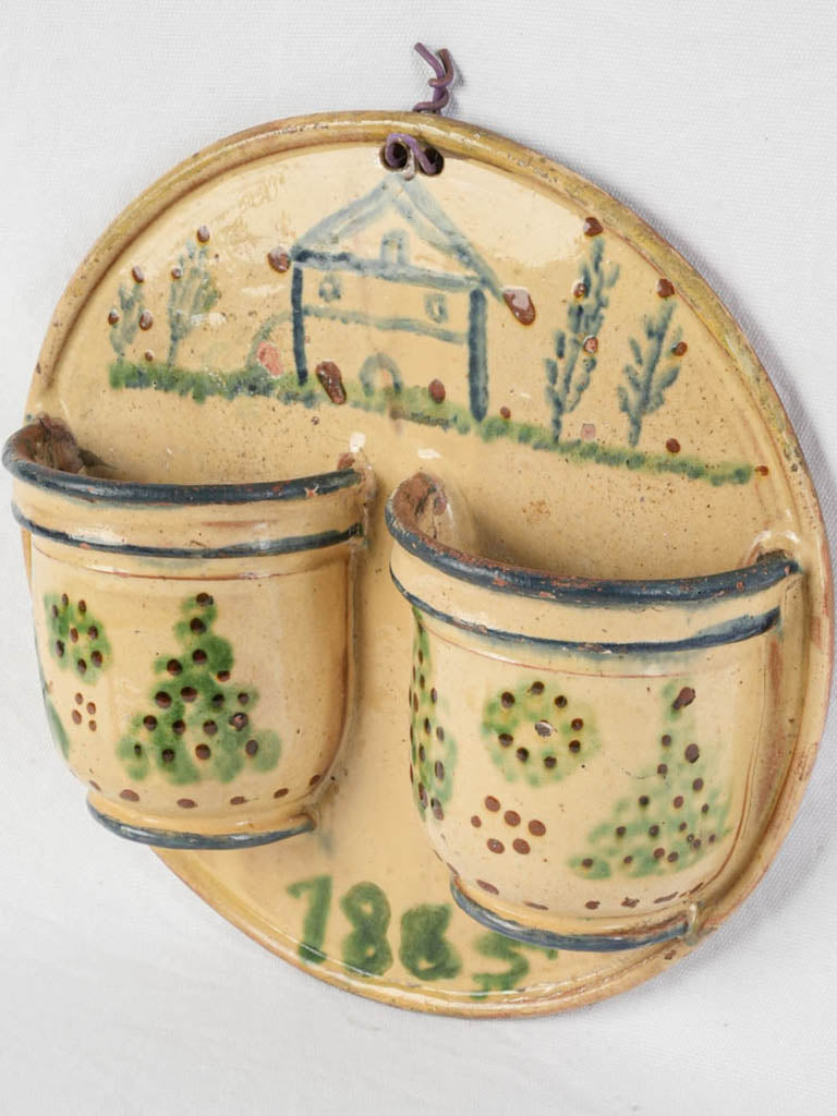 Charming antique ceramic cutlery drainer