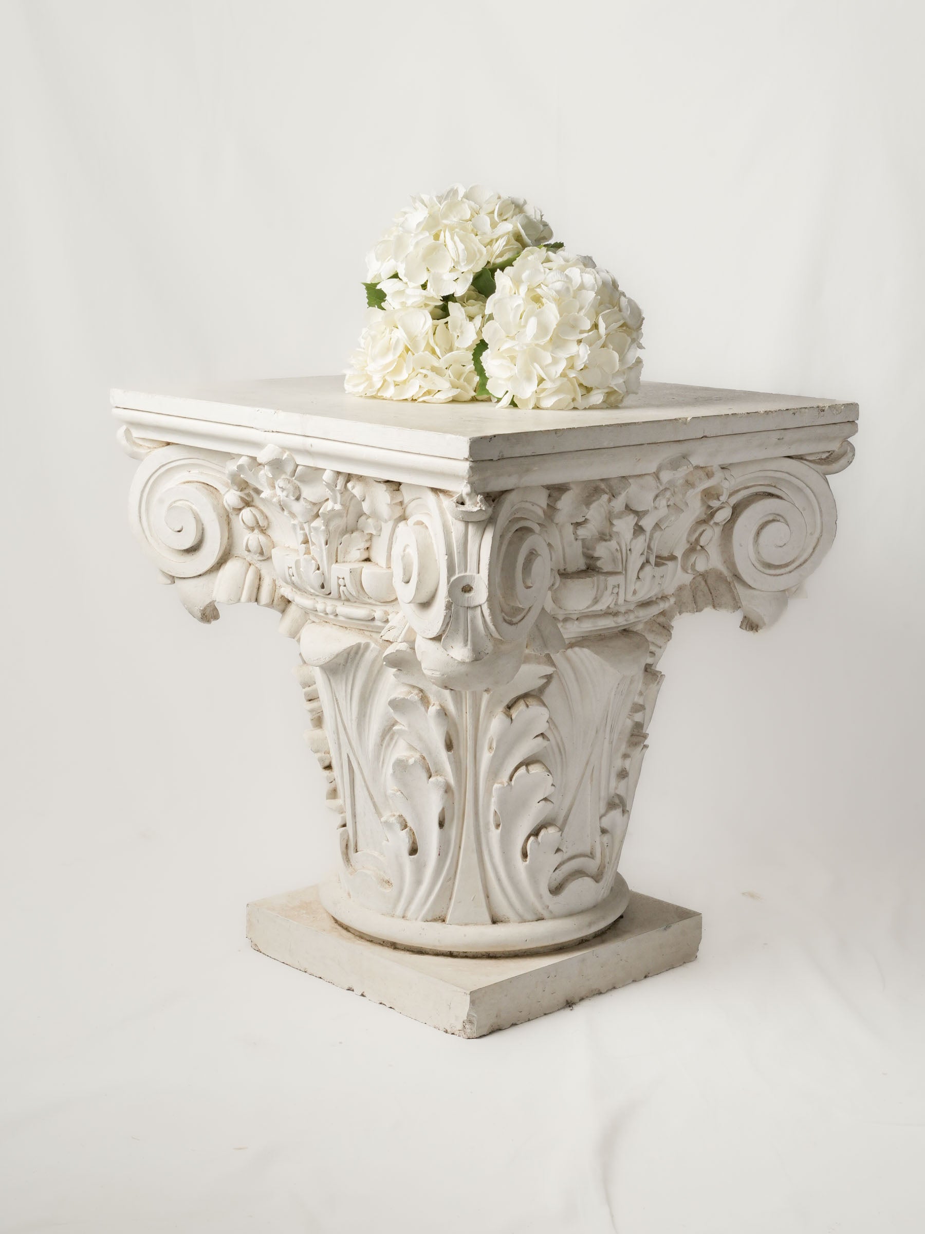 Theatrical oversized capital consoles