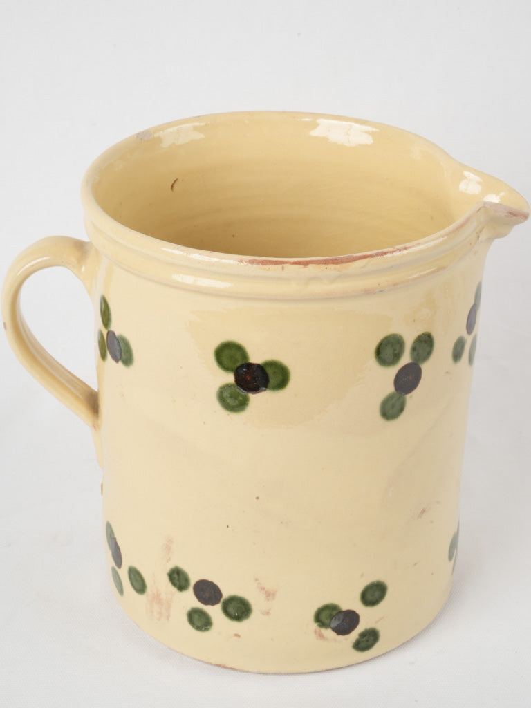 Nineteenth-century French collectible yellow pitcher